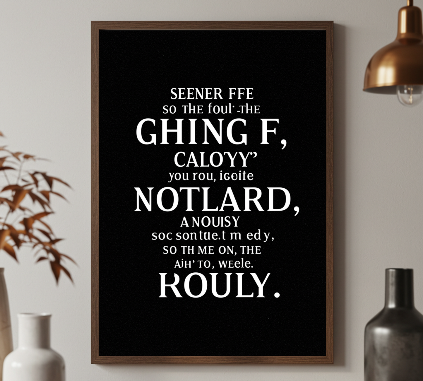 “Bold Contrast – Modern Abstract Typography Printable”