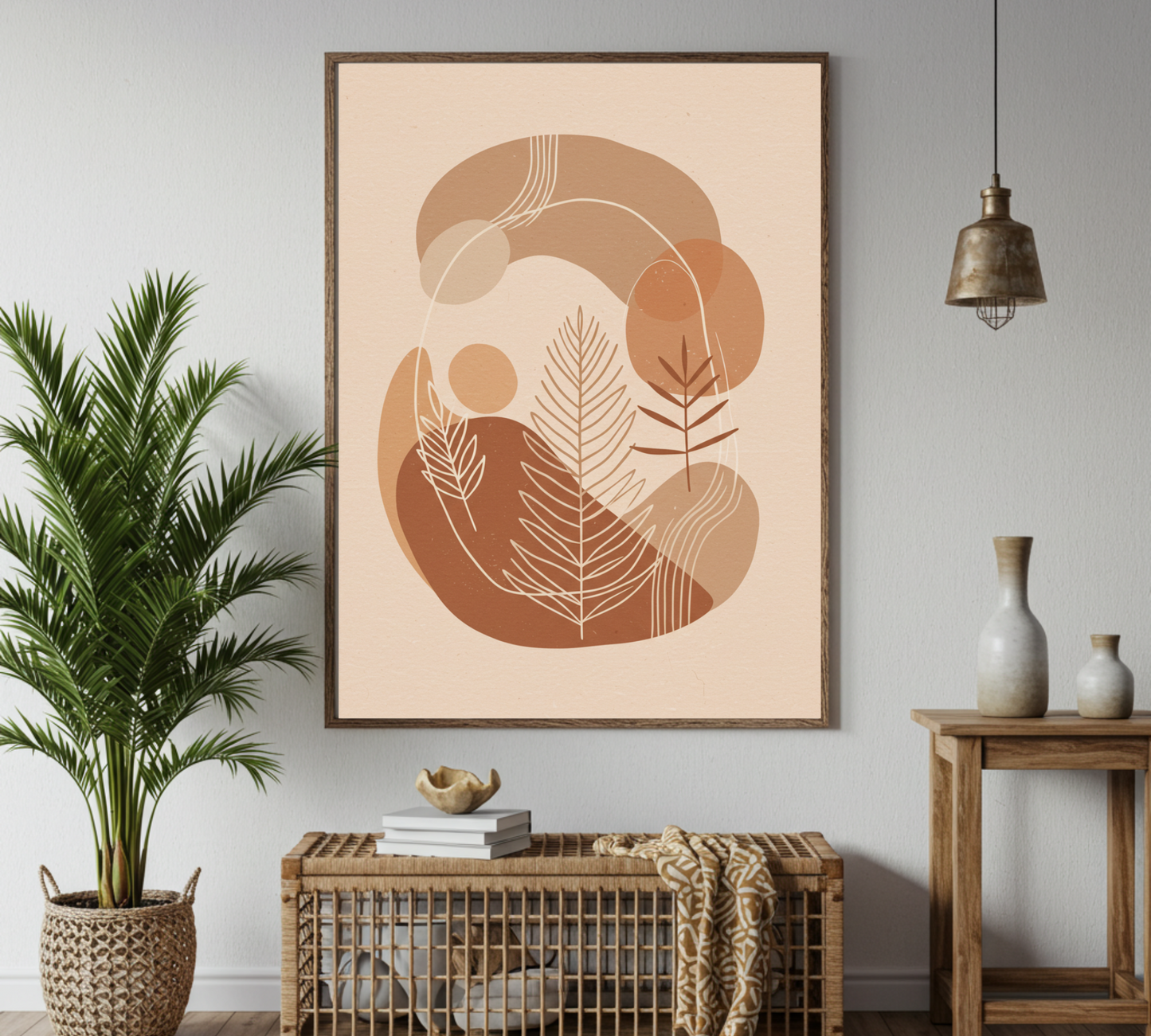 "Serene Flow" – Abstract Minimalist Printable Wall Art (Digital Download)