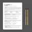 “Clean Edge – Black & White Modern Resume Template”
