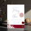 “Blush & Rose – Burgundy Floral Wedding Invitation Template”