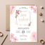 “Blush Bloom – Editable Pink Floral Wedding Invitation Template”