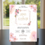 “Blush Bloom – Editable Pink Floral Wedding Invitation Template”
