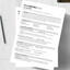 “Clean Edge – Black & White Modern Resume Template”