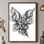 "Ink Bloom" – Black & White Floral Printable Wall Art (Digital Download)