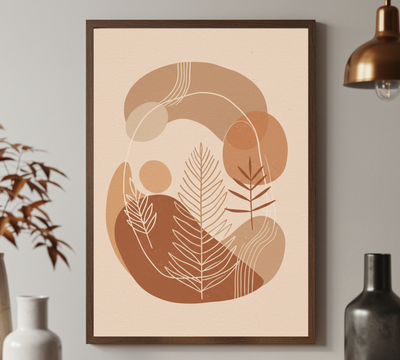 "Serene Flow" – Abstract Minimalist Printable Wall Art (Digital Download)